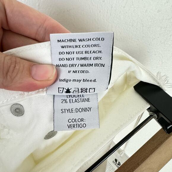 Boyish by HER NWT White Denim High Rise Stretch Skinny Jeans - Picture 4 of 8